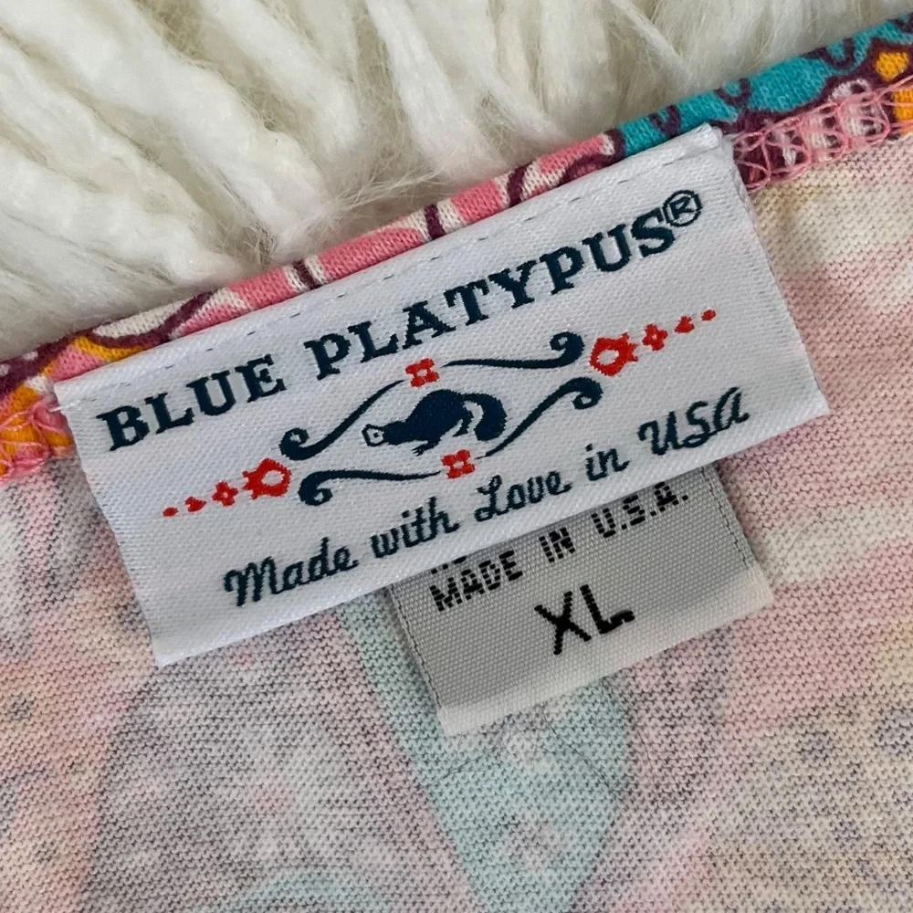 Blue Platypus "Groovy Mushroom print top" NWOT - Picture 3 of 5